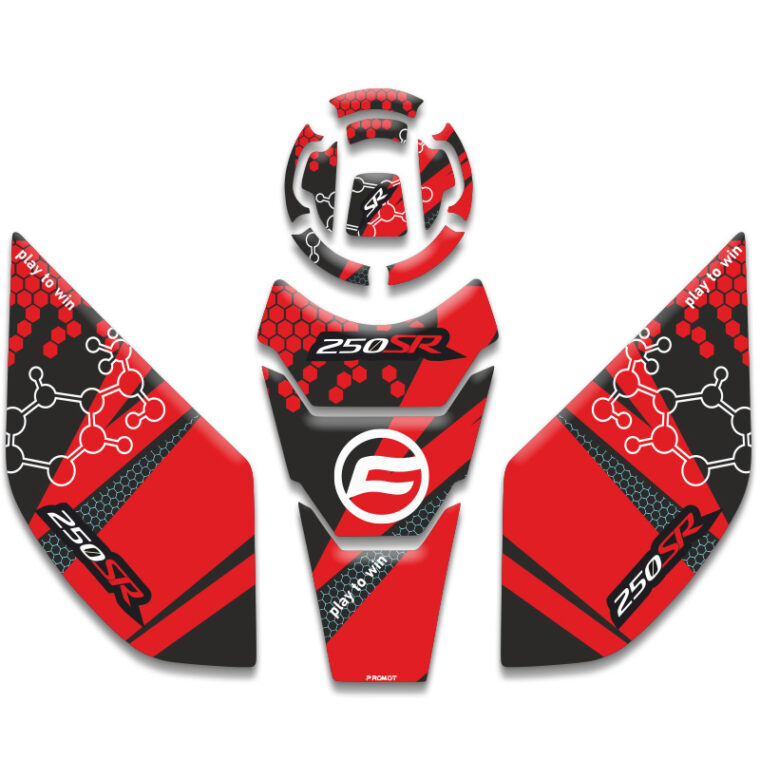 CF MOTO 250 SR TANK PAD SET (2016/ 2023) UYUMLU 04 - AEGIS - Motosiklet Aksesuarları