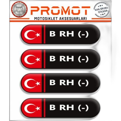 KAN GRUBU 3D STİCKER 4’LÜ SET 020 - AEGIS - Motosiklet Aksesuarları