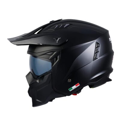 SWAY SEUL Matt Black Modüler Kask - SWAY - Çene Açılır Kasklar