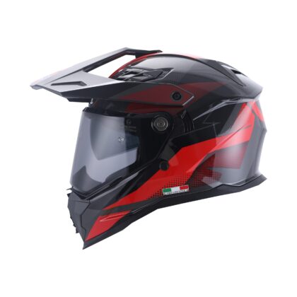 SWAY SW X65 BLOCK Red Adventure Kask - SWAY - Kapalı Kasklar